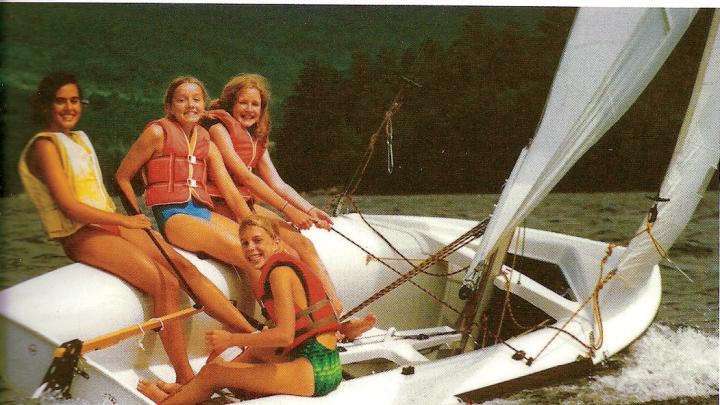 Ruane (top right) in her camper days