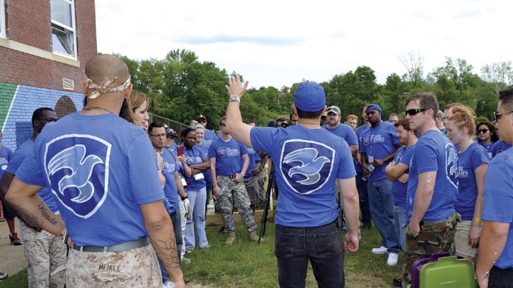Each TMC platoon puts about 100 veterans to work in the community.