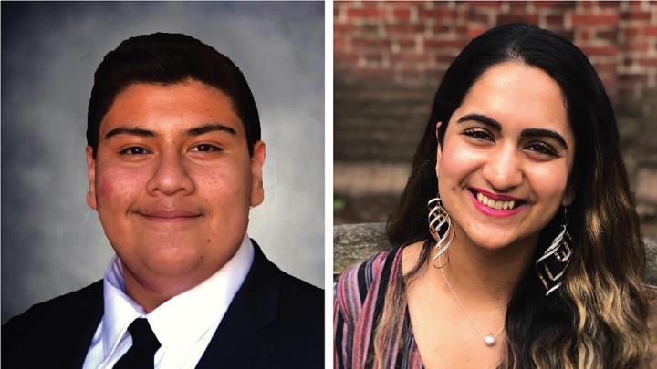 Harvard undergraduates Jorge Campos and Reeda Iqbal