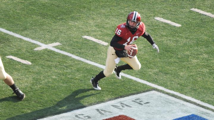 Quarterback Collier Winters ’12 completed 13 of 16 passes for 124 yards and a fourth-quarter touchdown against Yale. His longest throw, a 46-yard pass to receiver Marco Iannuzzi ’11, set up Harvard’s first score of the day. Iannuzzi was back in uniform after breaking a collarbone in the season’s third game. 