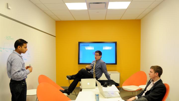 The lab offers two dozen meeting rooms.