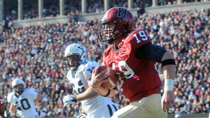 Record-setting quarterback Colton Chapple ran for one touchdown, set up another with a 61-yard breakaway, and passed for two more. He ended the game with a career-high 128 yards rushing.