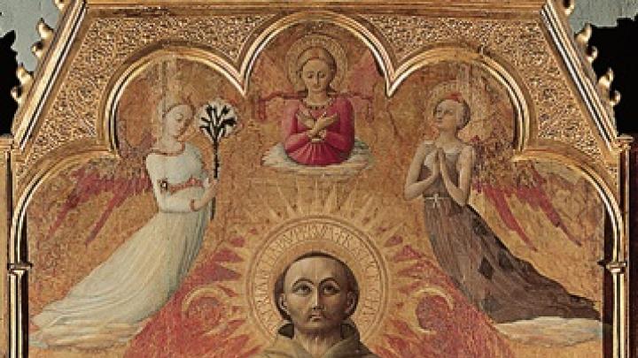 Sassetta,<i>The Ectasy of Saint Francis,</i> 1437-44, Villa I Tatti, Settignano. From <i>Blessed and Beautiful,</i> by Robert Kiely.