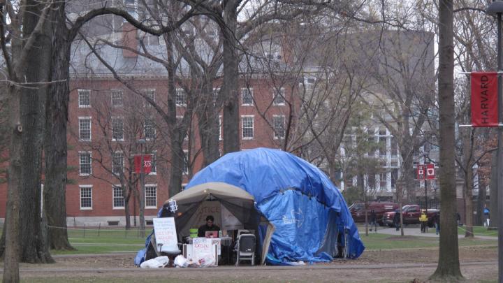 The remaining encampment as of December 21