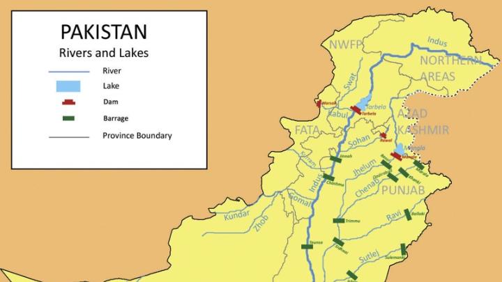Pakistan has just one major river, the Indus, on which there is just one dam, Tarbela, in the northern part of the country.