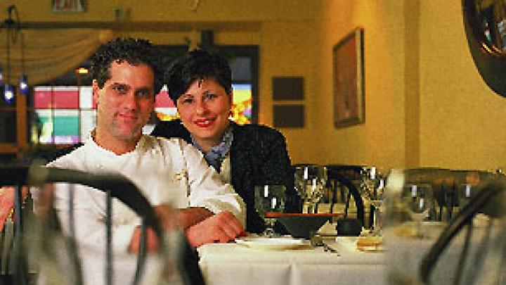 Co-owners Steve Rosen (chef) and Lisa Mandy-Rosen at Salts.