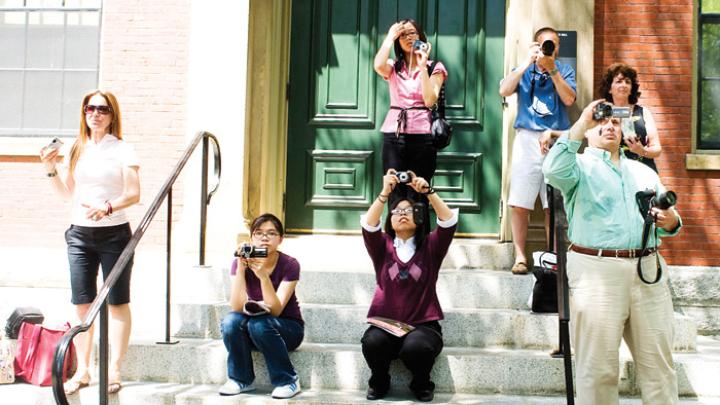 May 25, 2010 - Capturing the moment in Harvard Yard