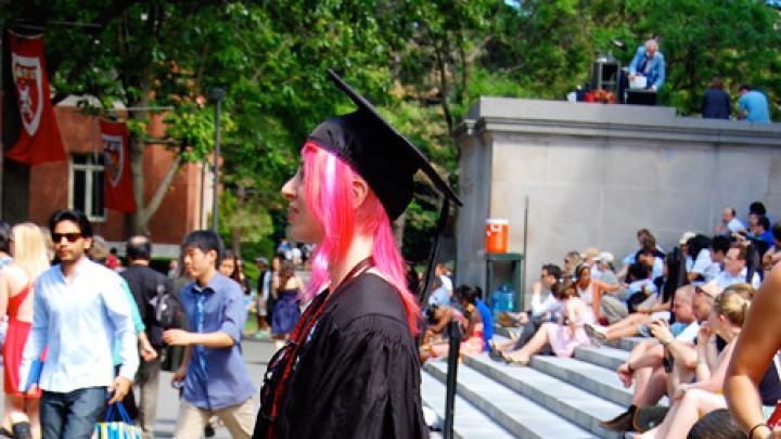Photograph by Harvard Magazine/JBW May 27, 2010 - Afternoon Exercises