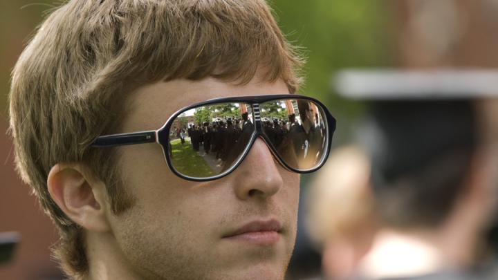 June 2, 2009: Soon-to-be graduate Jake Cohen of Leverett House reflected on the Baccalaureate procession.