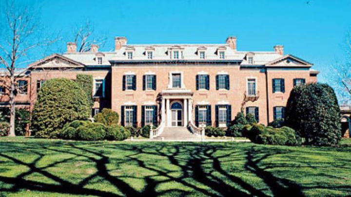 The main house at Dumbarton Oaks.