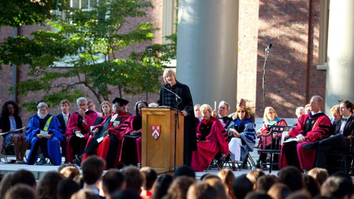 President Drew Faust delivered the principal convocation address.