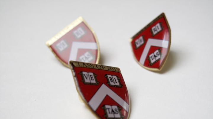 Emblems of a new tradition: the Harvard College Class of 2013 pin