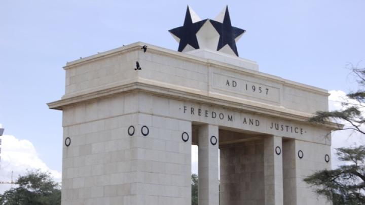 Independence Arch celebrates Ghana's independence and freedom.
