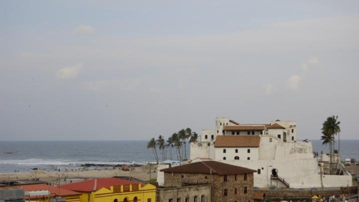 A view of the town of Elmina