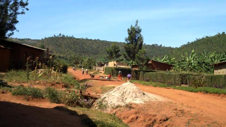 The neighborhood in Rwinkwavu where Claudene and Sclovia live