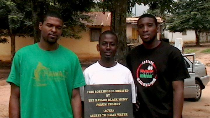 The Harvard team: Darryl Finkton ’10, Sangu Delle ’10, and Ndu Okereke ’10