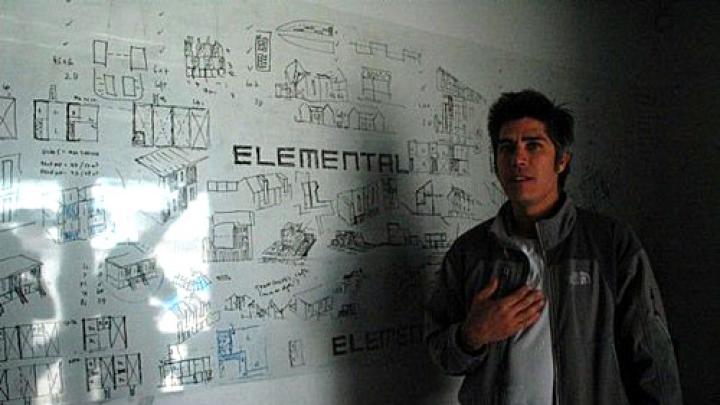 Alejandro Aravena in his office.