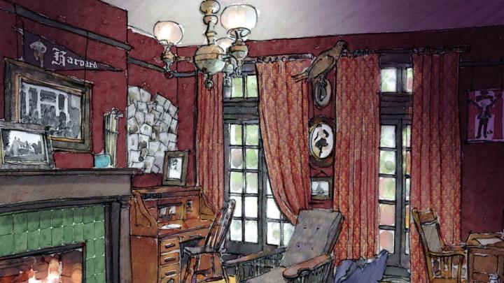 A restorer of lost landscapes works to replicate FDR&rsquo;s suite of rooms as it looked in 1900.