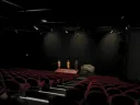 inside the new black box theater in Harvard Square 