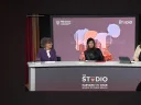 Healthcare panel showing three women sitting at a desk together
