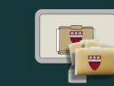 montage of folders with HLS shield going into a computer demonstrating digitization