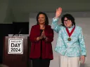 Radcliffe Dean Tomiko Brown Nagin presented the Radcliffe Medal to Justice Sonia Sotomayor.