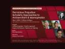 Event advertisement for pernicious prejudice panel