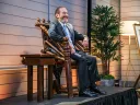 President Alan M. Garber sitting in historic Holyoke Chair during his installation