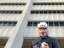 Harvard University’s Steven Pinker wearing a virtual reality headset