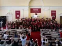 Harvard affinity graduation ceremony at the first parish church in Cambridge, MA