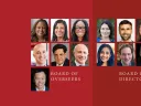 Collage of professional headshots, labeled "Board of Overseers" and "Board of Directors."