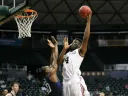 Zena Edosomwan (shown here against BYU) averaged 20.3 points and 13.1 rebounds in the Diamond Head Classic. The junior made the all-tournament team and was named Ivy League Player of the Week.