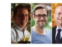 Headshots of Marc Lipsitch, William Hanage, Barry Bloom