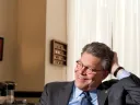 The junior senator from Minnesota, in his Capitol Hill office