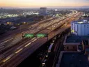 Michael Maltzan Architecture&rsquo;s New Carver Apartments stands out against the busy Santa Monica Freeway.