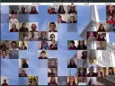 Screen shot of students from 2020 Harvard virtual degree-granting ceremony