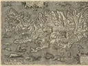 A detailed 1598 map of Iceland, with monstrous sea creatures in the surrounding waters and polar bears on ice flows.