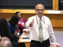 Photograph of Business School dean Srikant Datar in a classroom