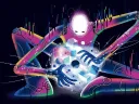 Illustration of an anthropomorphized artificial intelligence or AI breaking into a system