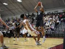Seth Towns '20 (shown here in earlier action) led the Crimson with 26 points in a 73-69 loss at Princeton on Friday.