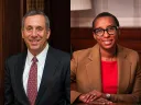Lawrence S. Bacow and Claudine Gay
