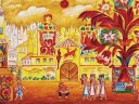 <em>The City Square,</em> 1937, a scene design by Natalia Goncharova for <em>Le Coq d’Or</em>
