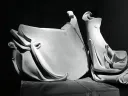 <i>Beckoning</i> (2008), one of Dinerstein’s recent concrete sculptures 