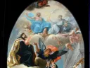 <i>The Vision of Saint Gertrude the Great with Saint Augustine and the Holy Trinity</i> (c.1673-1712). Attributed to Isidoro Arredondo