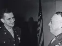 While on active duty in the Mediterranean Theater in 1944, Dr. Lyons (at left) received the Legion of Merit for exceptionally meritorious conduct in the performance of outstanding services and achievements.