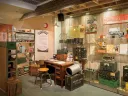 First of four photographs showing the “Radio Contact” exhibit at Harvard’s Collection of Historical Scientific Instruments