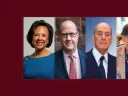 The four recipients of the 2023 Harvard Medal, from left: Paula A. Johnson, Philip W. Lovejoy, Antonio Madero, Rya W. Zobel