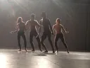 Harvard dancers Rebecca Neumann, Rossi Walter, Nazc-a-ru Gonzalez, and Halimeda Glickman-Hoch perform "Quartet for the End of Time."