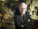 Mystery writer Alfred Alcorn at the Harvard Museum of Natural History, where he’s never had to solve a homicide. 