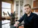 Video-game artist Scott Duquette at his home in Providence, Rhode Island 